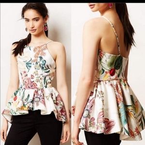 Anthropologie CAMEO peplum top barely worn